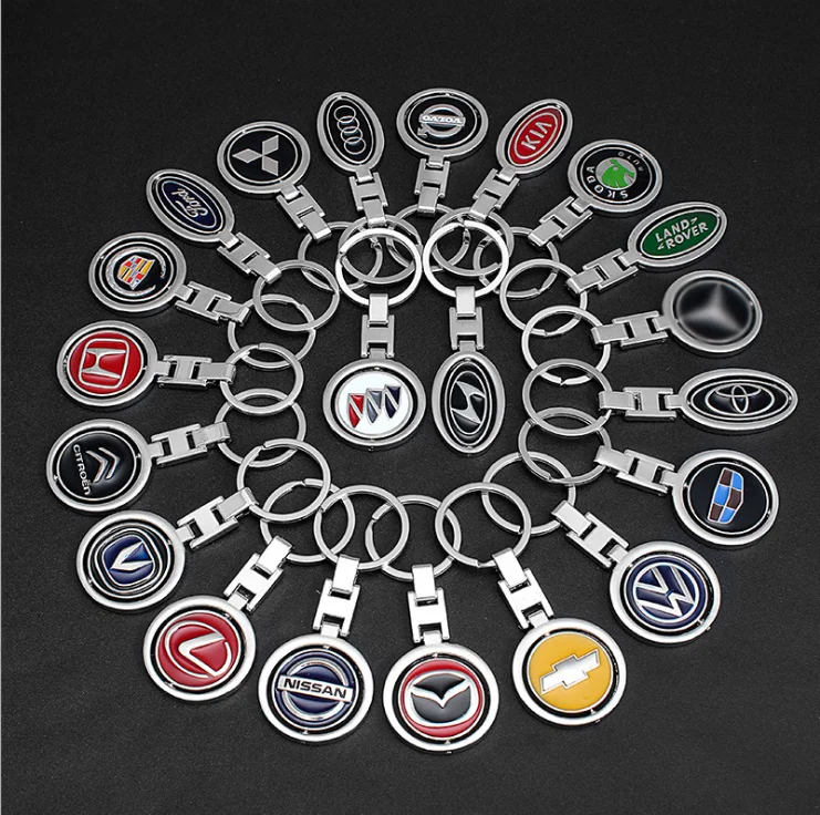 Retail Drop Shape Car Logo Keychain In Stock Customized Your Logo Hot ...