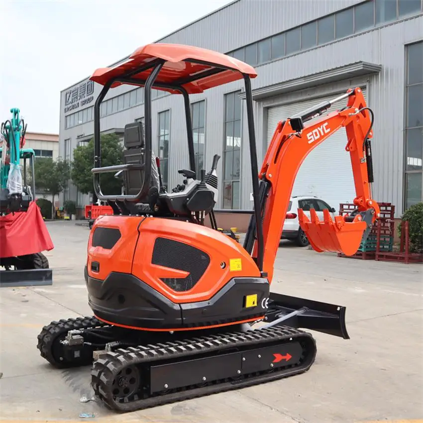 Free Shipping EPA CE Small Mini Excavator Crawler Micro Digger 2 Ton 1.8 Ton Kubota Engine Hydraulic Farm Mini Excavator Digger