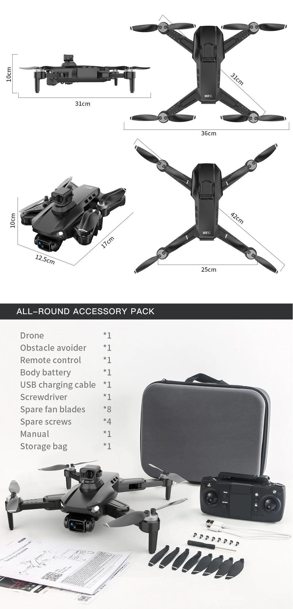 L900 Pro Se Max Foldable Long Range With 4k Hd Camera And Gps 5g Wifi ...