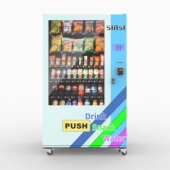 High Quality 21.5 Inch Touch Screen Cold Powder Drink Vending Machine Custom Smart Snack And Drink Machine For Sale