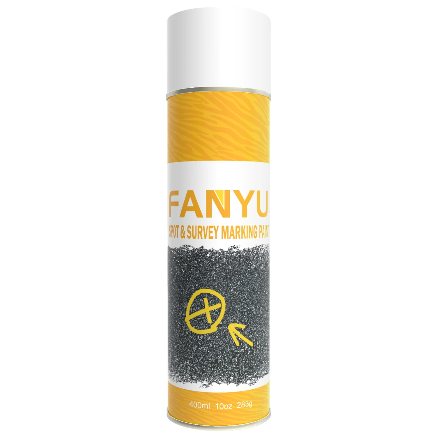 750ml Temporary Solvent-Based Parking Lot Line Marking Spray Paint for Road and Spot Survey Marking