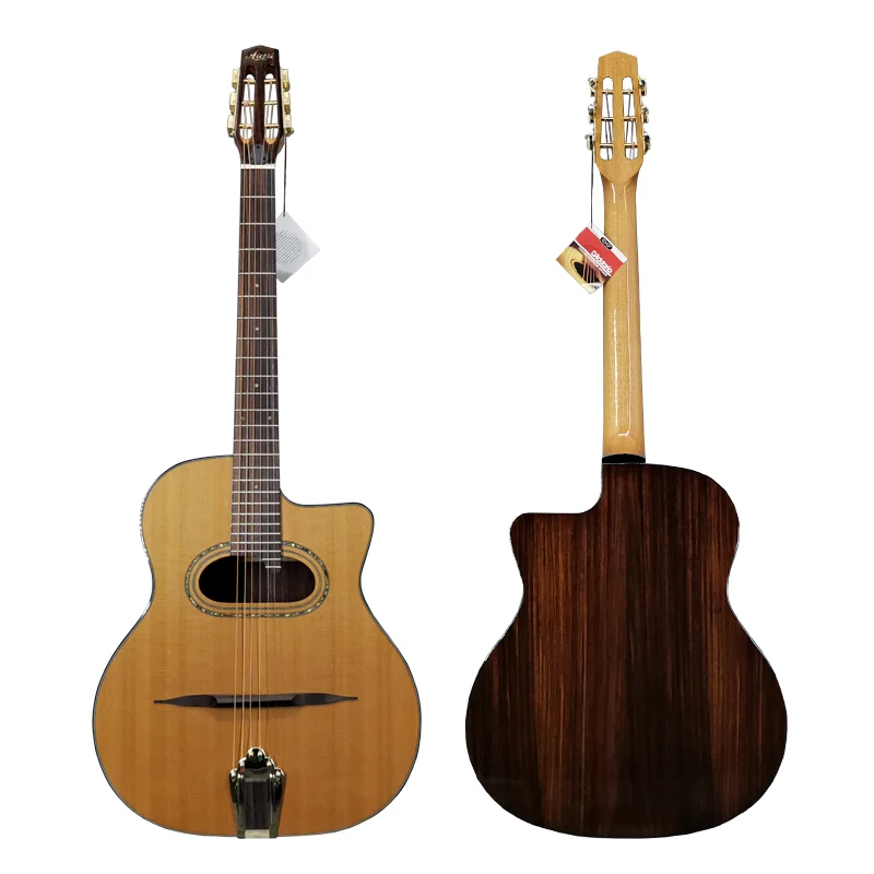 Aiersi Gypsy Jazz Guitar - Vintage Acoustic Musical Instrument