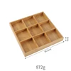 9 pcs set wooden tray only