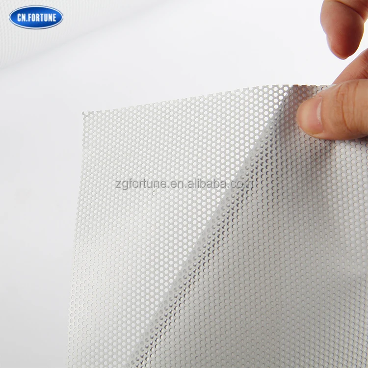 Perforated Printing Glass Sticker One Way Vision Window Mesh Film