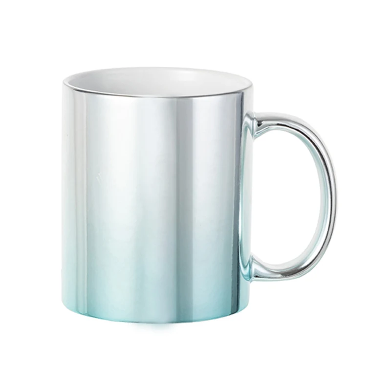 Aluminum silver stripe texture Coffee Mug by Shawlin