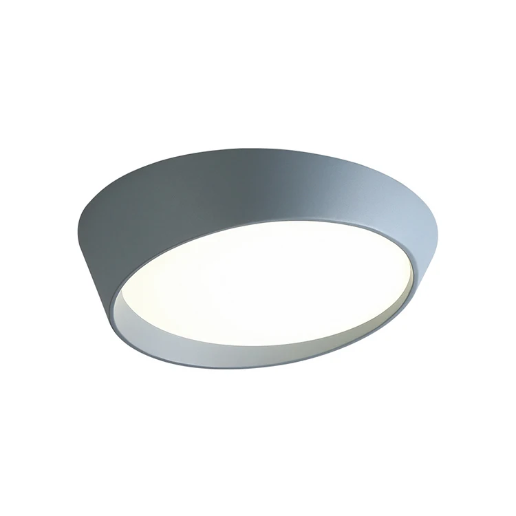Minimalist Designer Ceiling Light Circular LED Diagonal Modern Nordic Study Pendant Light