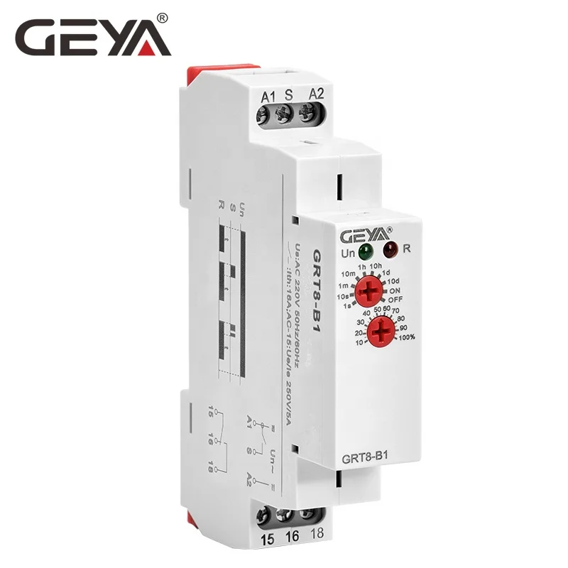 GEYA GRT8-B2 Delay off Electronic timer relay single function time relay off delay timer
