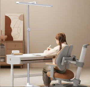 Foot Switch and Remote Control Floor Lamp, 48W Super Bright Reading Standing Floor Lamp, Height Adjustable Metal Reading Light