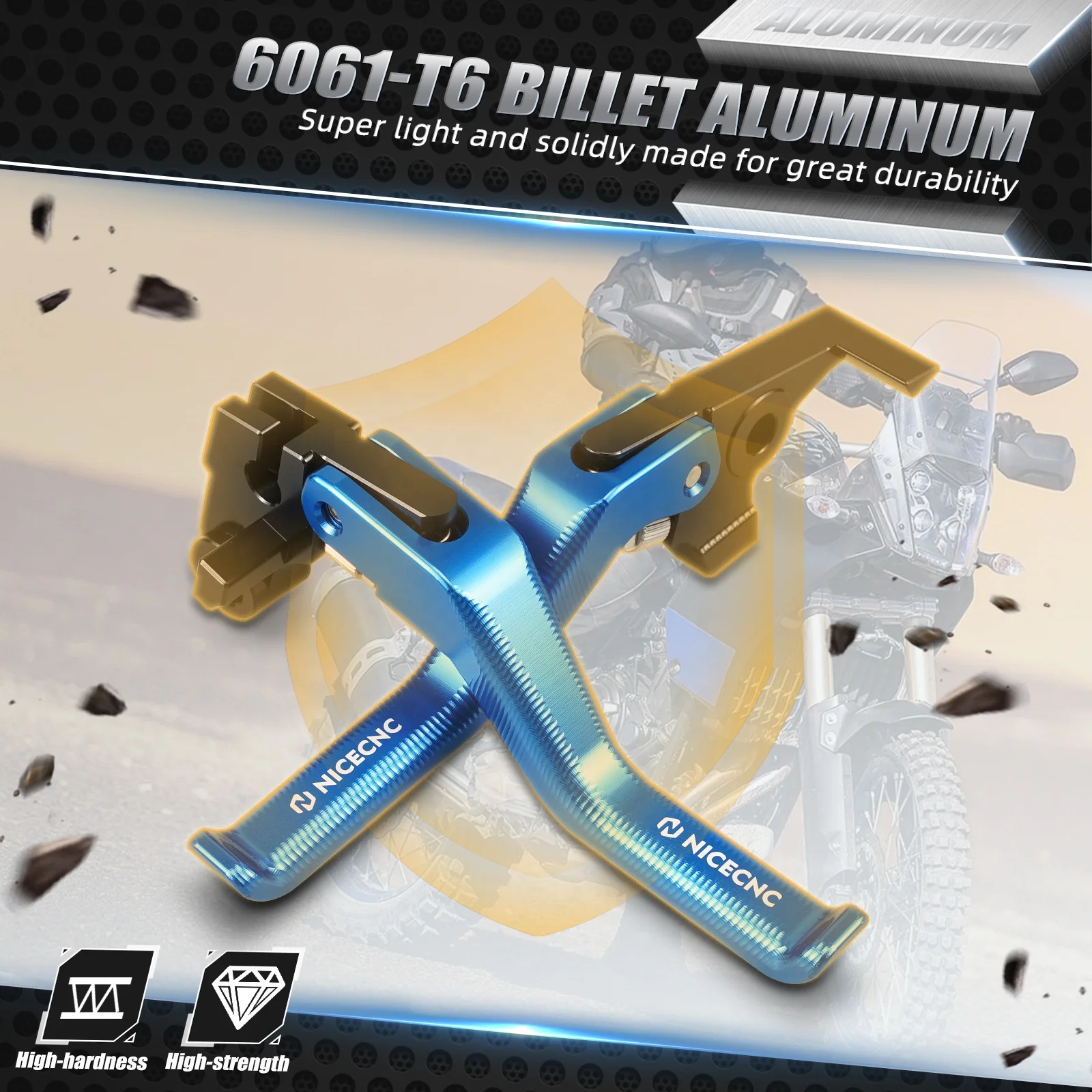 Short Brake Clutch Levers For Yamaha MT07 2014-2025 - CNC Aluminum Adjustable Motorcycle Levers