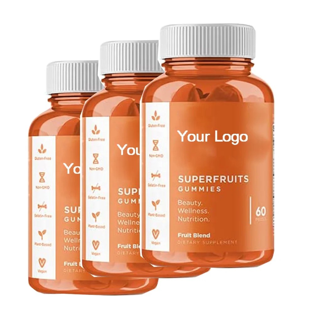 superfruit gummy vitamins vegan private label mixed fruit