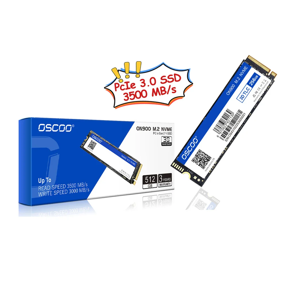 OSCOO 2280 SSD 1TB, 512GB, 256GB for Gamers Laptop