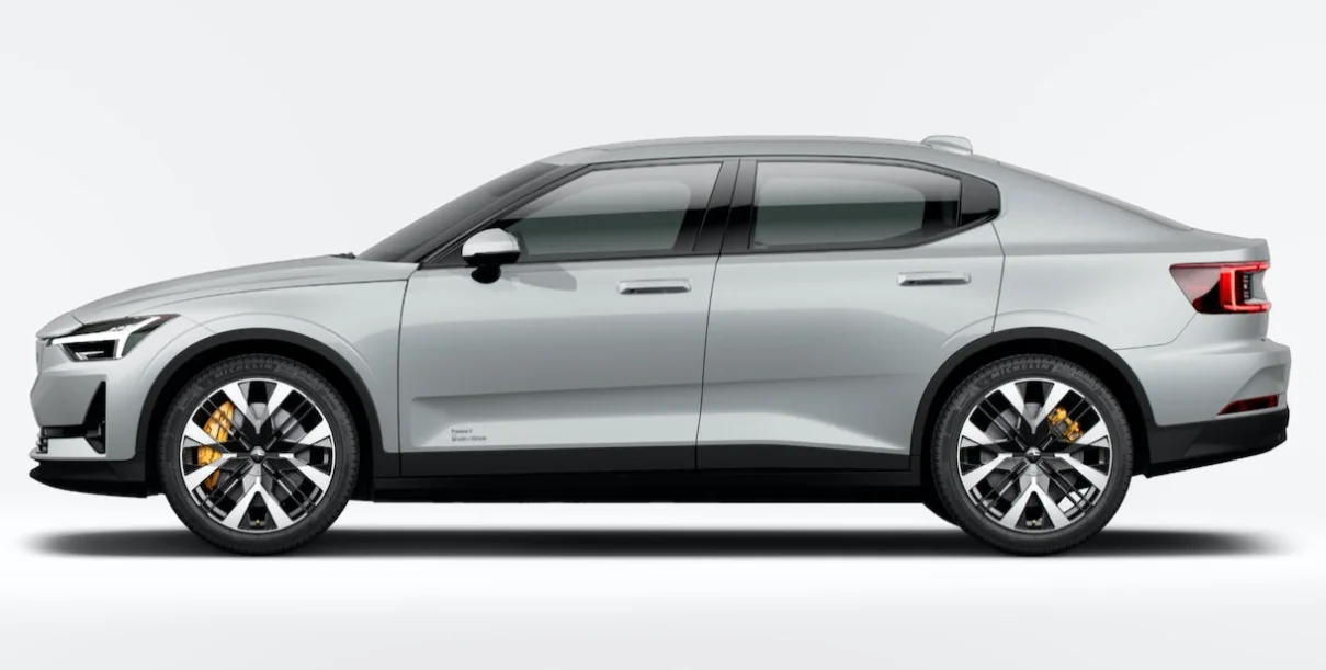 Long Range 450km Polestar 2 Electric Car Sedan With 300Kw Motor Power
