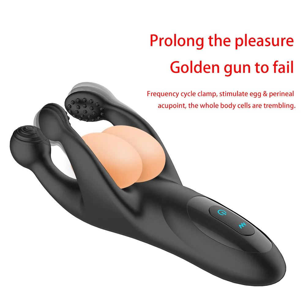 Male Prostate Massage Vibrator Anal Plug Silicone Waterproof Prostata  Stimulator Butt Delay Ejaculation Ring Toy for Men