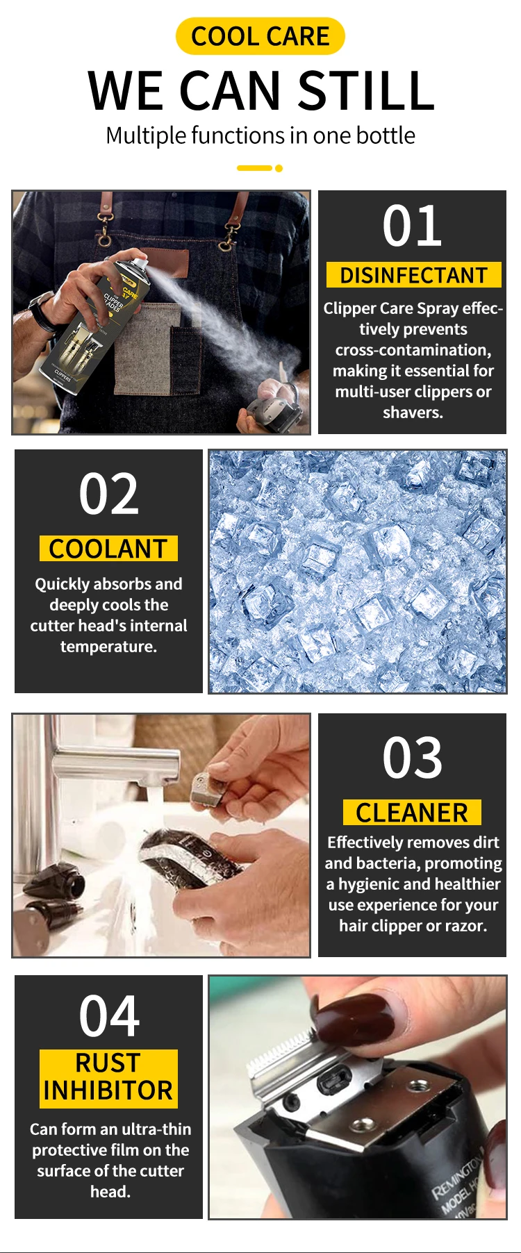 Barber Shop Supplies Rust Prevention Lubrication Barber Clipper