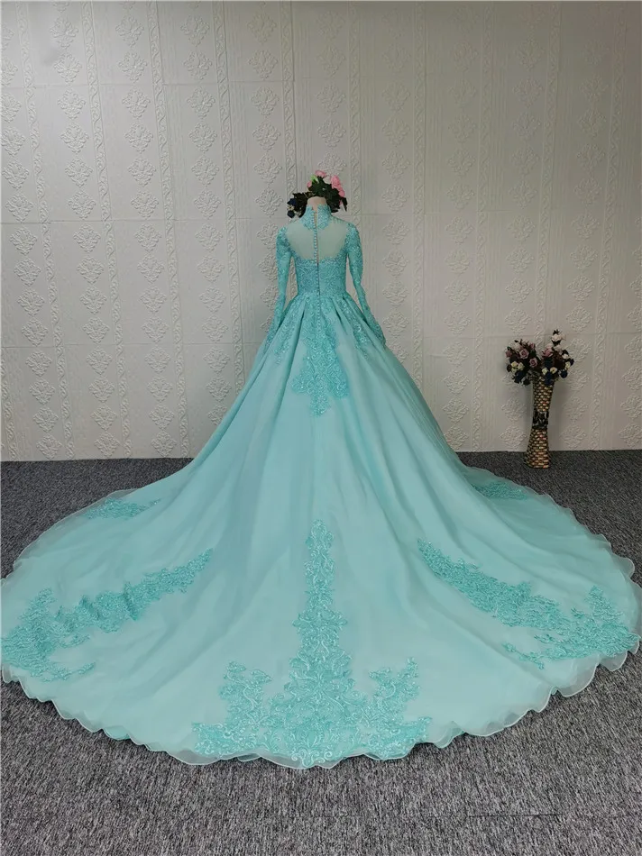 blue long sleeve wedding dresses ROVE Linen Babydoll Dress