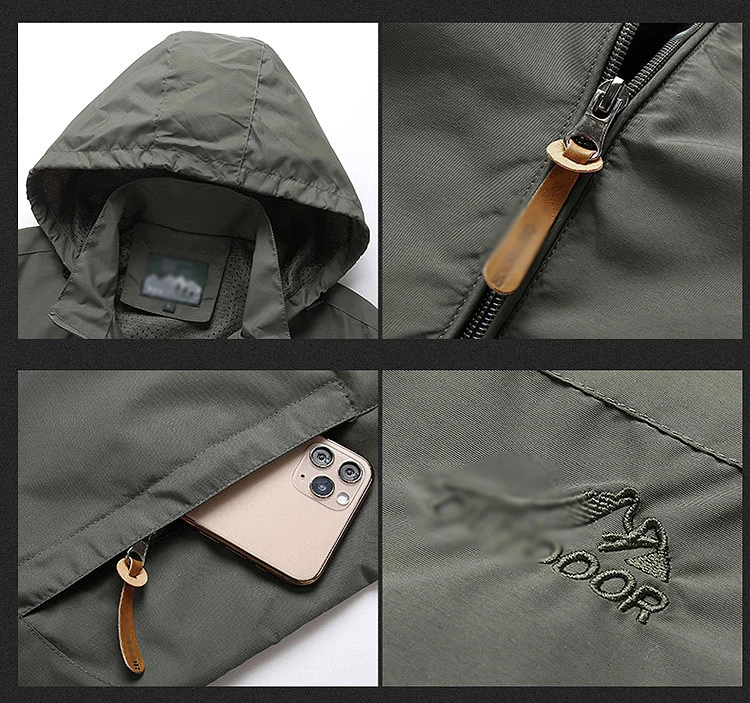 Men's Reversible Windbreaker Jacket Lightweight Training Coat_voghion.com
