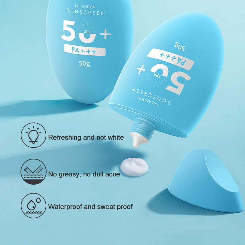 SPF 50 Sunblock Spf  Sun Protection Screen Moisturizer Whitening Organic Sunscreen Cream for Oily Face