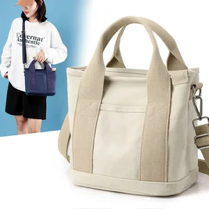 Wholesale Women's Canvas Handbags Small Tote Bag Oversized Canvas Shoulder Bag