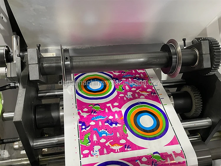 Flexographic Sticker Label Printer Labels Logo Die Cutting UV Dryer ...