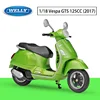 Vespa GTS 125cc verde del 2017