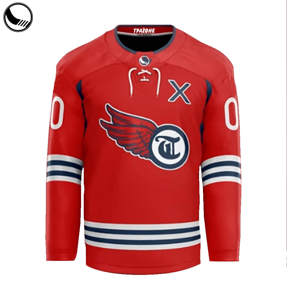 Oem Custom Cheap Breathable Goalie Cut Hockey Jersey Sublimation