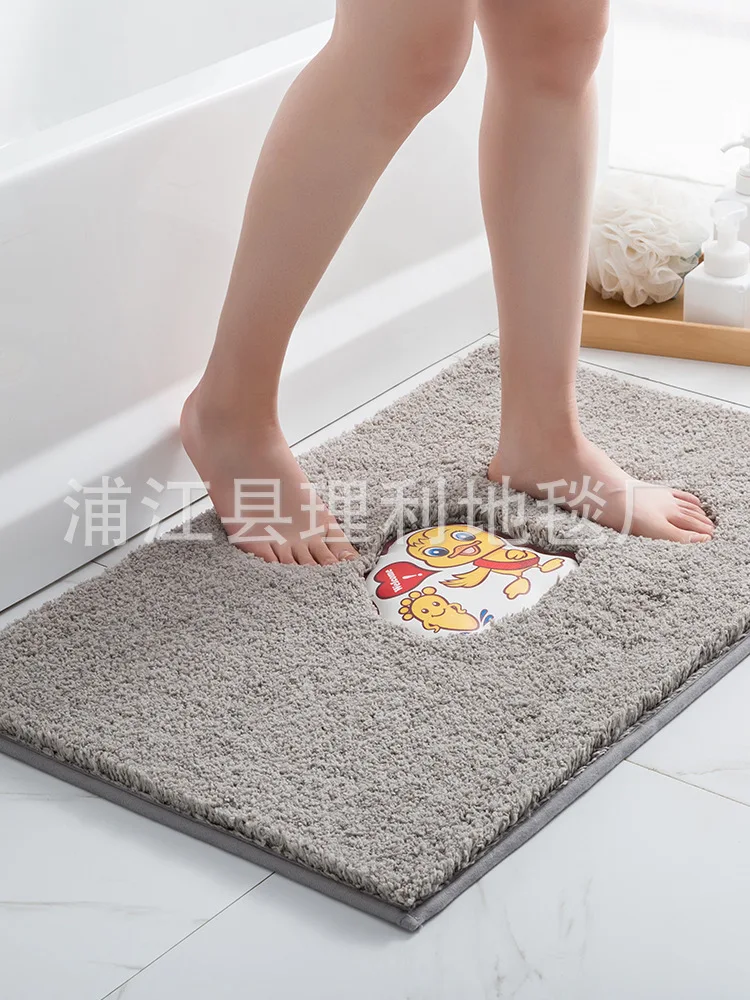 Thickened Cartoon Floor Mat Anti-skid Water Absorption Bathroom Mat Kitchen Living Room Floor Mat manufacture