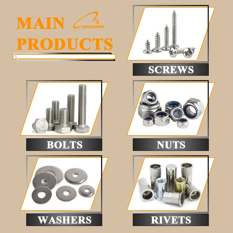 Customized M4 M8 M6 Hex Socket Self Tapping Fitting Fastener Yellow Plated Through Hole Internal and External Thread Insert Nut