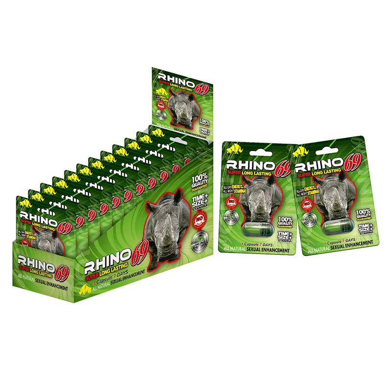 In  Rhino 69 Box Insert Card Penis Delay Erection Enlargement Pills 3d Card Pills Cards Packaging Display Box