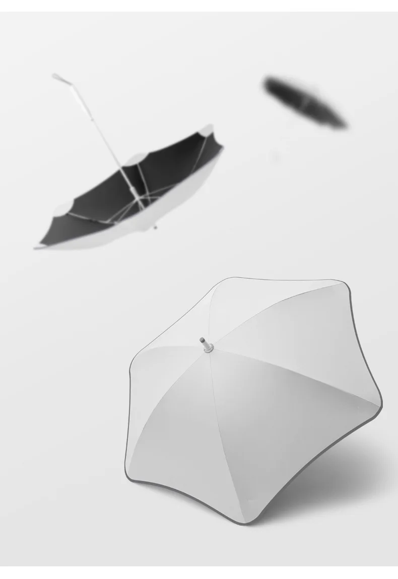 Promotion advertising  rounded  reflective windproof rain light golf straight umbrella custom logo