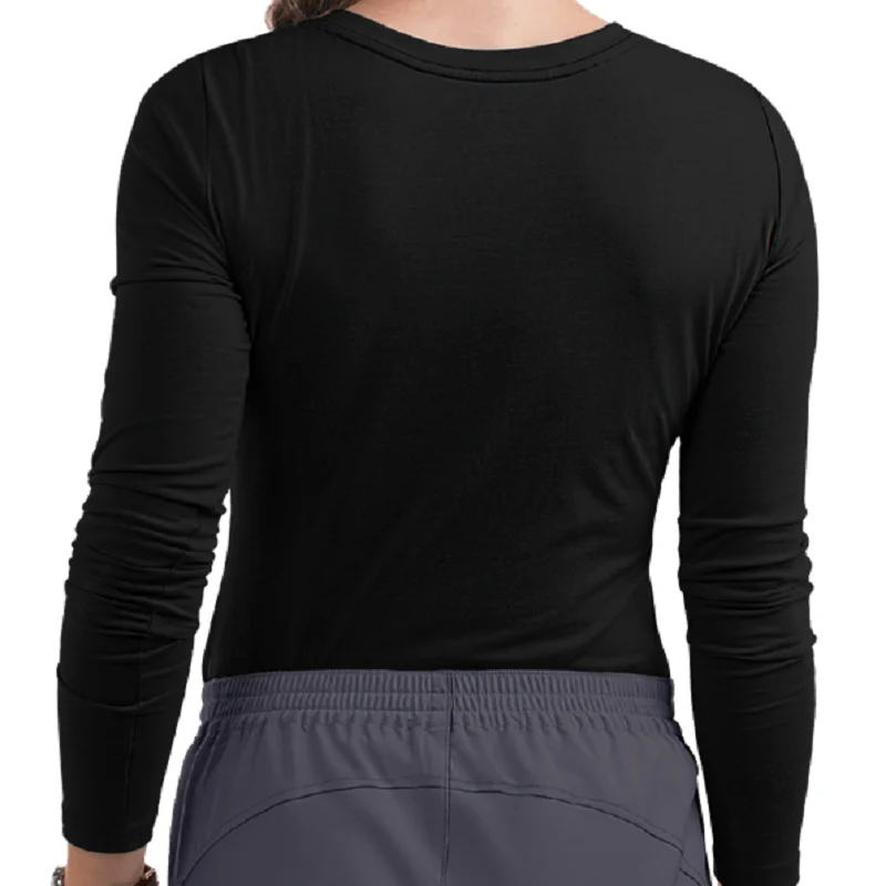 Hospital Nurse Uniform Long Sleeve Stretchy Scrub Under Shirts Doctor