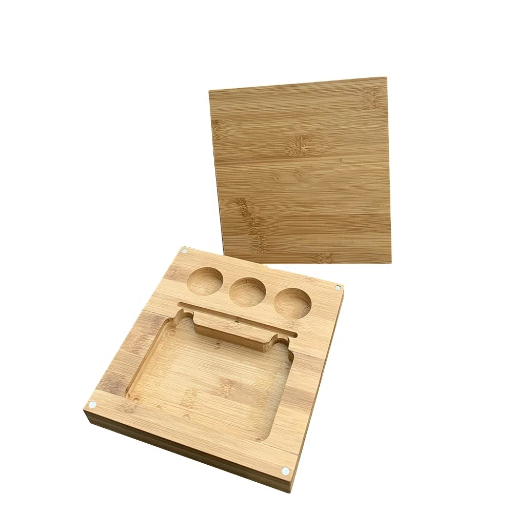 Uketa Wholesale Bamboo Wooden Rolling Tray Small With Lid