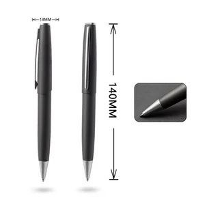 High Quality Luxury Ballpoint Pen Hotel Laser Black Matte Metal Fully Customizable for Sports Promotional Pen