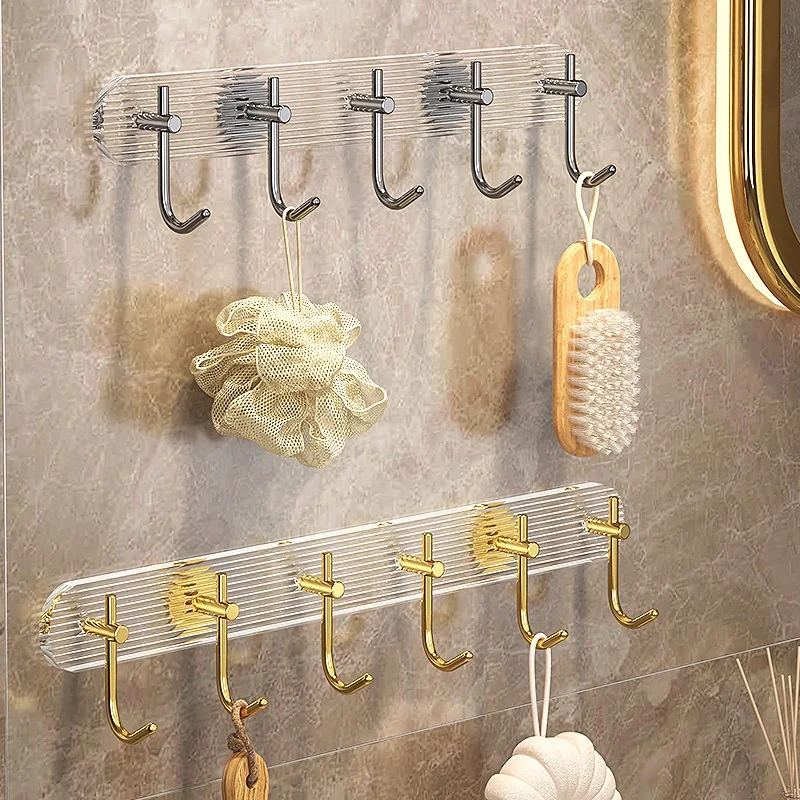 Nordic Acrylic Metal Wall Hooks for Towel Tool Storage