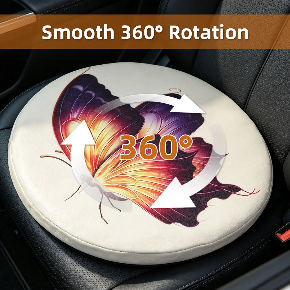 Wholesale Polyester Velvet Print Swivel Seat Cushion Convenient for Si - product detail 2
