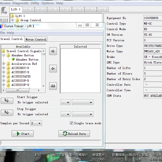 Modern Design Elevator Service Tool with 3300 5500 7000 Modify Program for Apartment Lift Parts