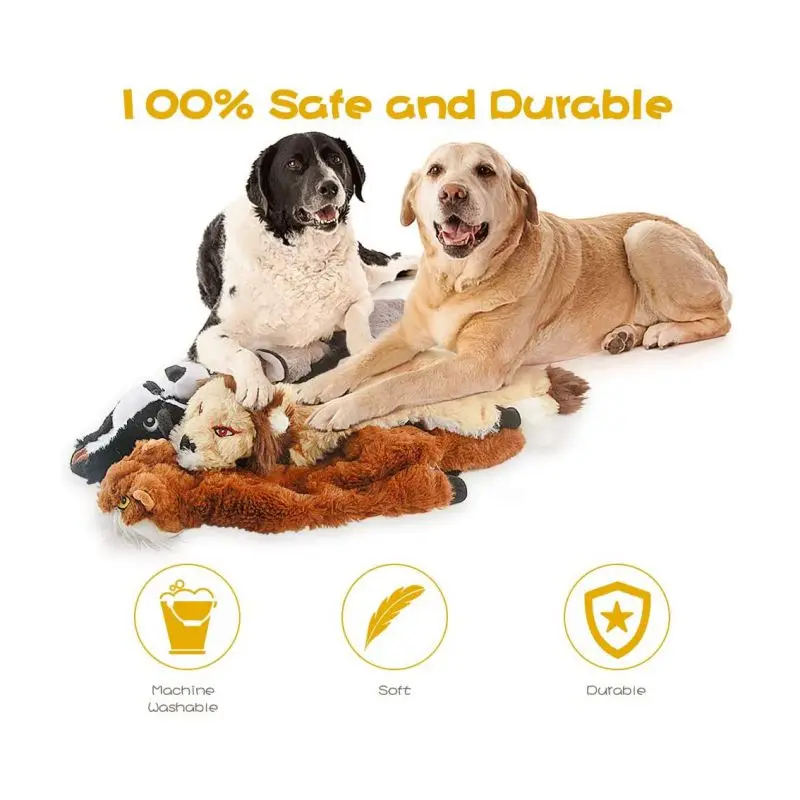 Custom Cute Tough Durable Interactive Dog Squeaky Toys No Stuffing