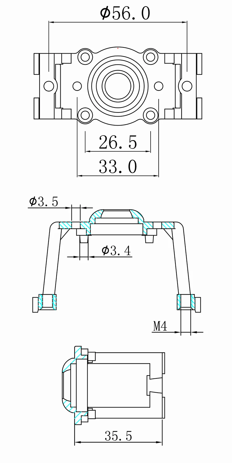 motor mounting bracket 76-01 details