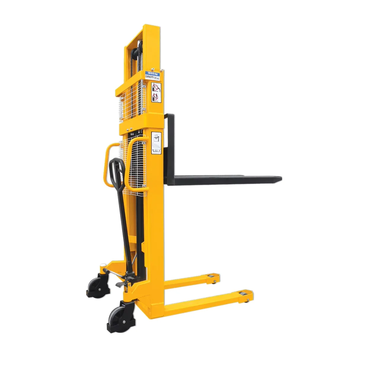 2Ton Manual Stacker Hot Selling 2000kg Manual Hydraulic Forklift Hydraulic Stacker with Lifting Height 2m