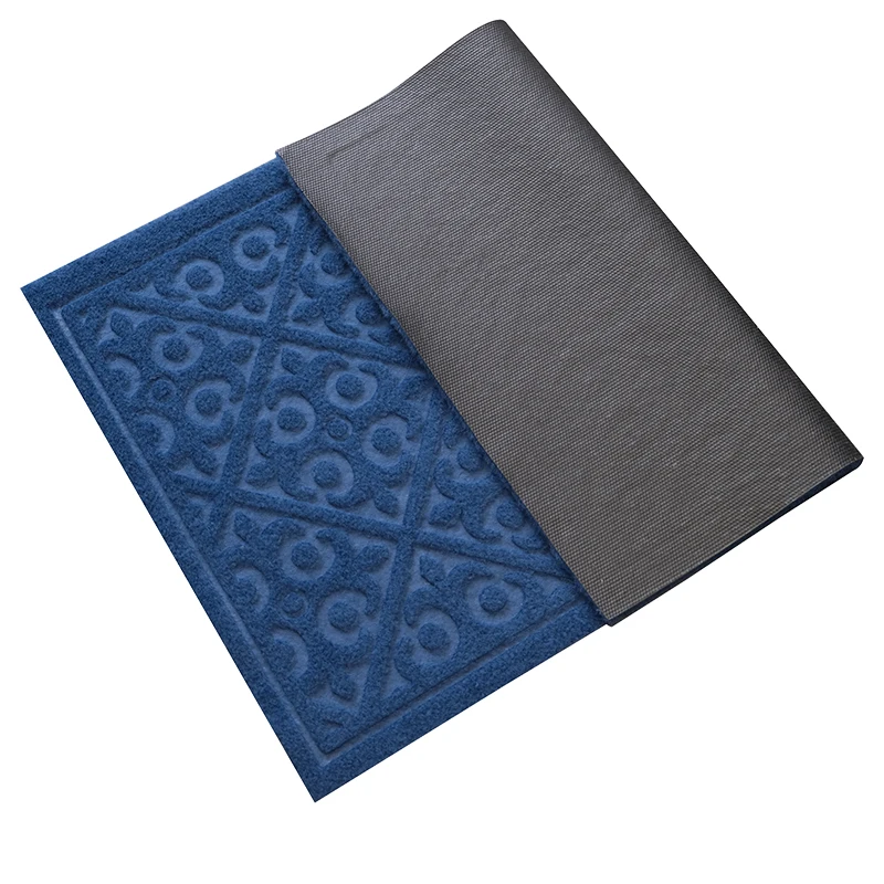 Embossed Velour Door Mats with PVC Backing supplier