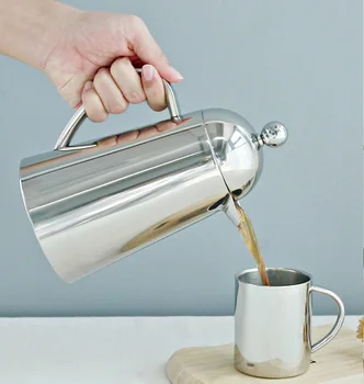 Double Wall Stainless Steel French Press for Max Flavor