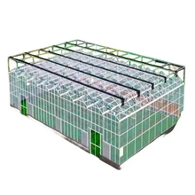 Tianjin Factory's 10.8m Span Commercial Agricultural Venlo Greenhouse 1084 Type Low Price Large Size Easy Mounting Glass Nursery