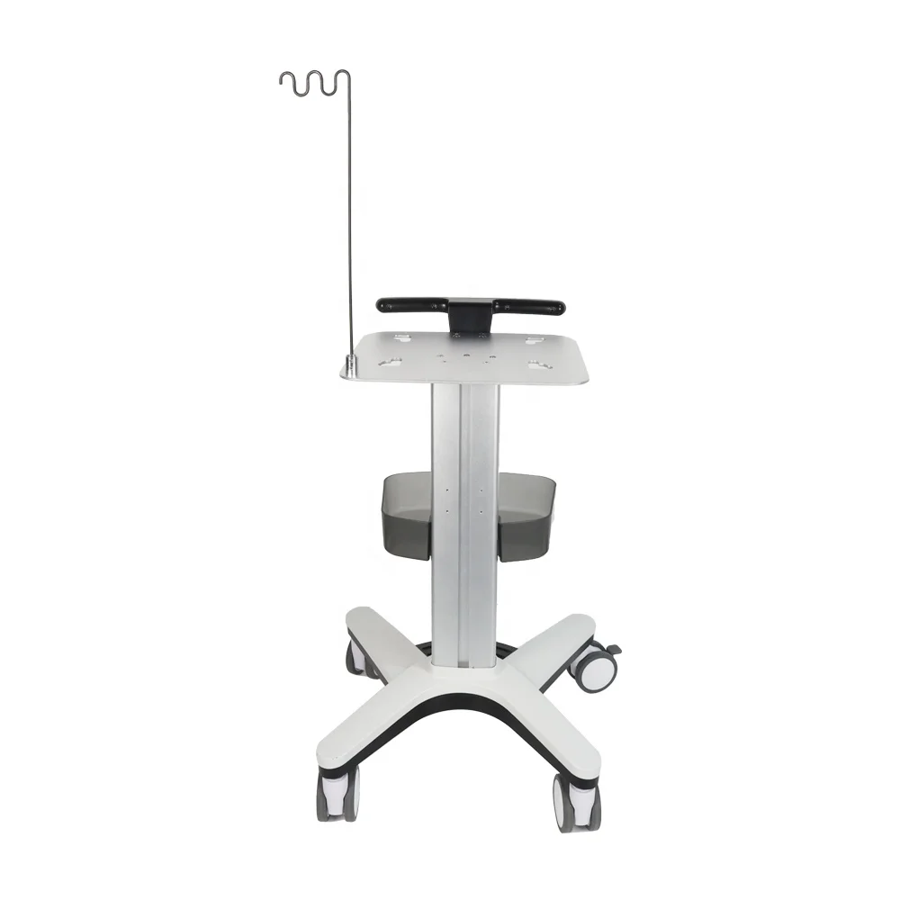 All One VESA Modern Hospital Trolley Height Adjustable Mobile Medical Laptop Cart Cable Winder Storage Arm Dental Dining 4