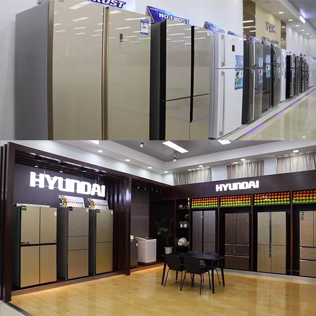 639L 4 двери холодильник со стеклянной дверью без