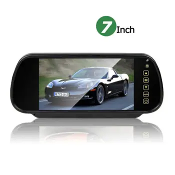 Melia 7 Inch LCD TFT Backup Camera Night View Function Car Reverse Rear View DVD Mirror Monitor Screen 1 Year RoHS Certified