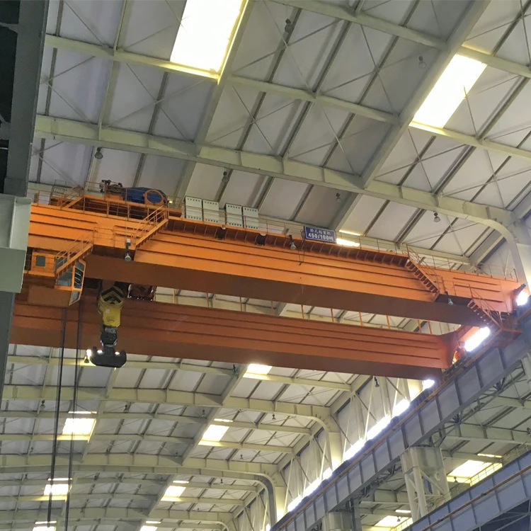 Hign quality 25ton workshop double beam hanger Overhead Bridge Crane with brake