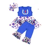 Royal Blue Star Print