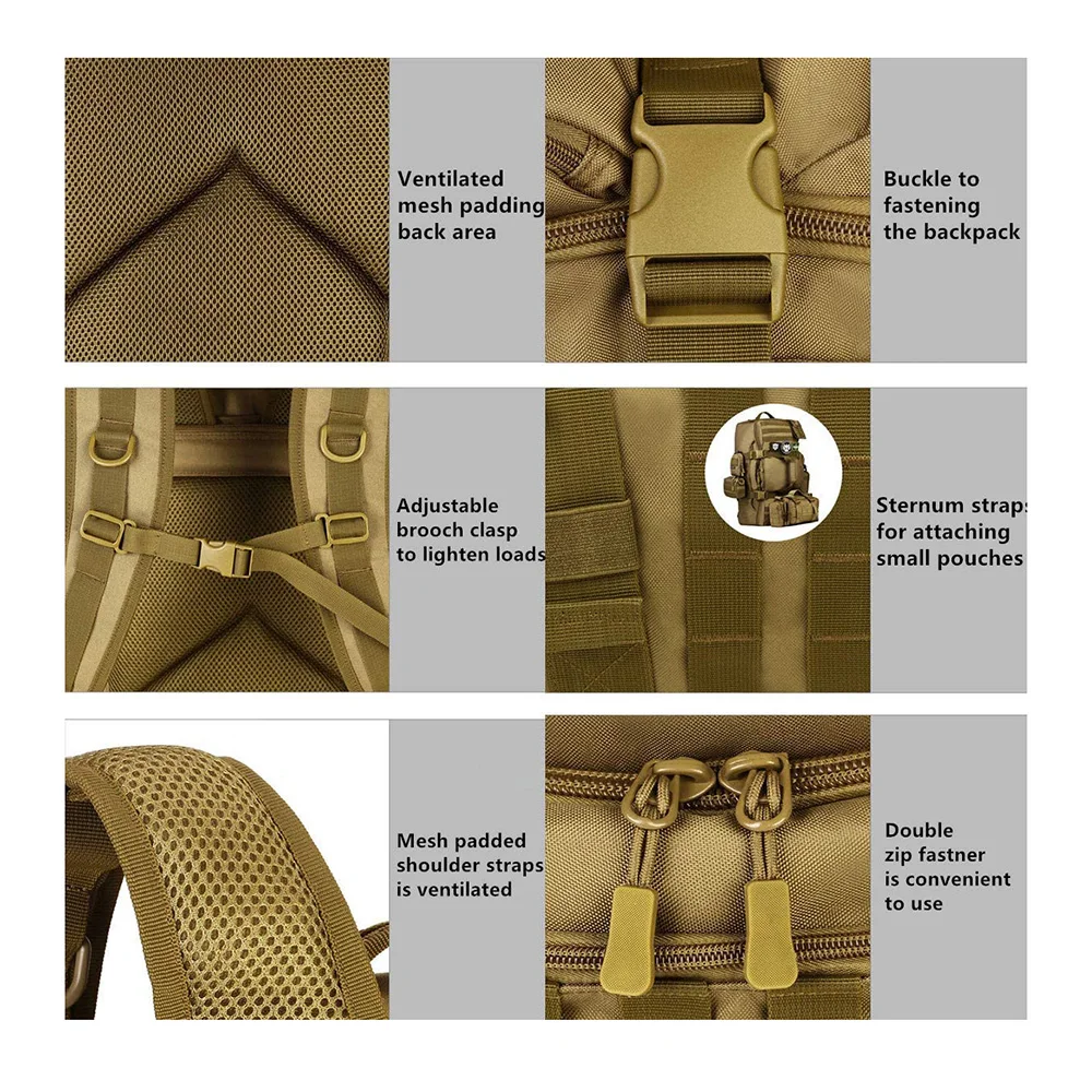 Oleaderbag Assault Multifunctional Travel Bag Camping Backpack Outdoor Luggage Training Assault Bag