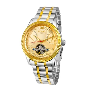 High Quality 46mm Stainless Steel Mechanical Wristwatch Flyback Energy True Diamond Water-Resistant Pointer Luxury Business