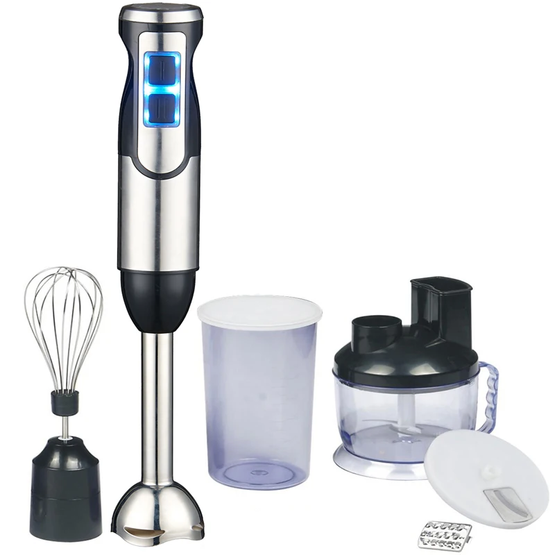Blender Set Powerful Hand Mixer 1000W Multi-Purpose Immersion 8 in 1 Metal Blender Hand Stick Blender