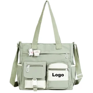 Hot Selling Korean Style Shoulder Bag for Female Students Daily Life Nylon Cross-body Bag with Large Capacity Lady Tote Bag